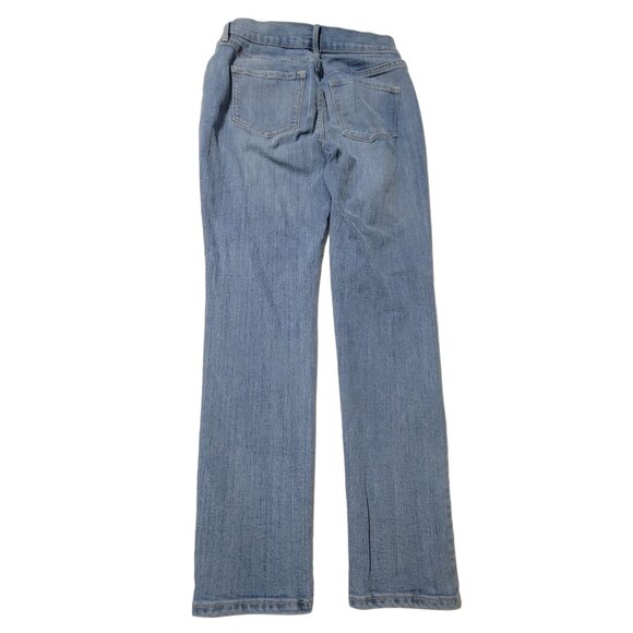 Old Navy Curvy Profile Mid Rise Jeans Womens Size 2 Straight Light Wash Denim - Picture 3 of 5